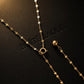 14K Solid Gold Lariat Necklace | Adjustable Y Necklace | Custom Length Fine Jewelry | Quiet Luxury Gold Chain | Handmade Heirloom Necklace