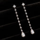 18K Solid Gold Diamond Drop Earrings | D/E VS Ethical Diamond Dangle | Solid Gold Dangle Earrings | Gift for Her | Bridal Earrings
