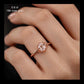 Custom Diamond Engagement Ring in 18K Rose Gold | Rose Cut Diamond Ring | Romantic Proposal Ring | Heirloom Inspired Design