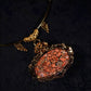 One of a Kind Coral Necklace in 18K Solid Gold | Hand Carved Coral Peony Pendant | Jade Sapphire Pearl Necklace | Heirloom Fine Jewelry