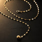 14K Solid Gold Lariat Necklace | Adjustable Y Necklace | Custom Length Fine Jewelry | Quiet Luxury Gold Chain | Handmade Heirloom Necklace