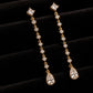 18K Solid Gold Diamond Drop Earrings | D/E VS Ethical Diamond Dangle | Solid Gold Dangle Earrings | Gift for Her | Bridal Earrings
