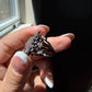 One of a Kind Hand-Carved Tourmaline Butterfly Diamond Ring
