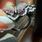 One of a Kind Hand-Carved Tourmaline Butterfly Diamond Ring