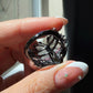 One of a Kind Hand-Carved Tourmaline Butterfly Diamond Ring