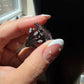 One of a Kind Hand-Carved Tourmaline Butterfly Diamond Ring