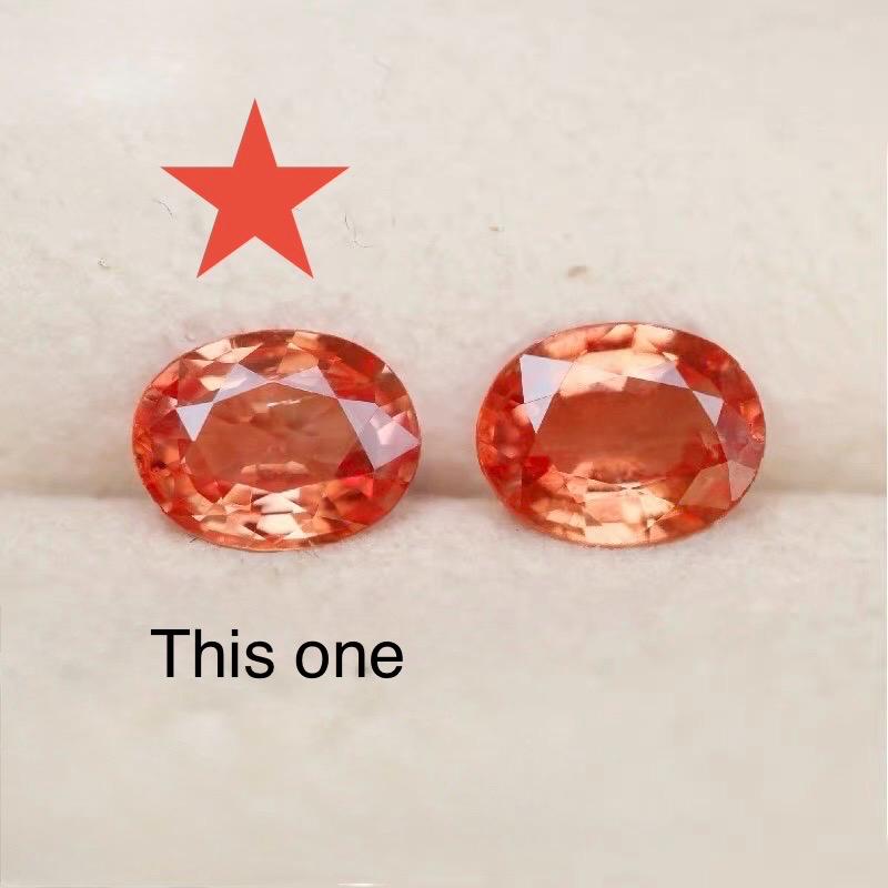 Custom Padparadscha Sapphire & Diamond Engagement Ring | 18K Rose Gold | Deposit