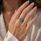 GIA Certified Brazilian Paraiba Tourmaline Ring, Vintage Platinum Diamond and Paraiba Ring, Rare Paraiba Fine Jewelry
