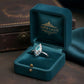 GIA Certified Brazilian Paraiba Tourmaline Ring, Vintage Platinum Diamond and Paraiba Ring, Rare Paraiba Fine Jewelry