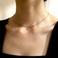 18K Solid Gold Natural Pink Sapphire Camellia Jewelry, Diamond Flower Pendant Necklace, Earrings or Ring, Fine Jewelry Gift