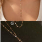 18K Solid Gold Diamond Necklace, Dainty Diamond Chain, Diamond Station Necklace, Layering Necklace, Y Necklace, Fine Jewelry Gift