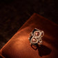 Natural Rubellite Tourmaline Ring, 5.8ct Brazilian Tourmaline, Black Onyx & White Sapphire, One of a Kind Statement Ring
