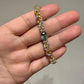 Natural Lagoon Tourmaline Bracelet, Sterling Silver & Yellow Sapphire Botanical Bracelet, One of a kind Gift, Gift for Her