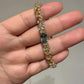 Natural Lagoon Tourmaline Bracelet, Sterling Silver & Yellow Sapphire Botanical Bracelet, One of a kind Gift, Gift for Her