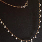 18K Solid Gold Diamond Necklace, Dainty Diamond Chain, Diamond Station Necklace, Layering Necklace, Y Necklace, Fine Jewelry Gift