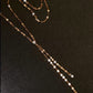 18K Solid Gold Diamond Necklace, Dainty Diamond Chain, Diamond Station Necklace, Layering Necklace, Y Necklace, Fine Jewelry Gift