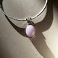 Lavender Jadeite Jade Cabochon Pendant Necklace