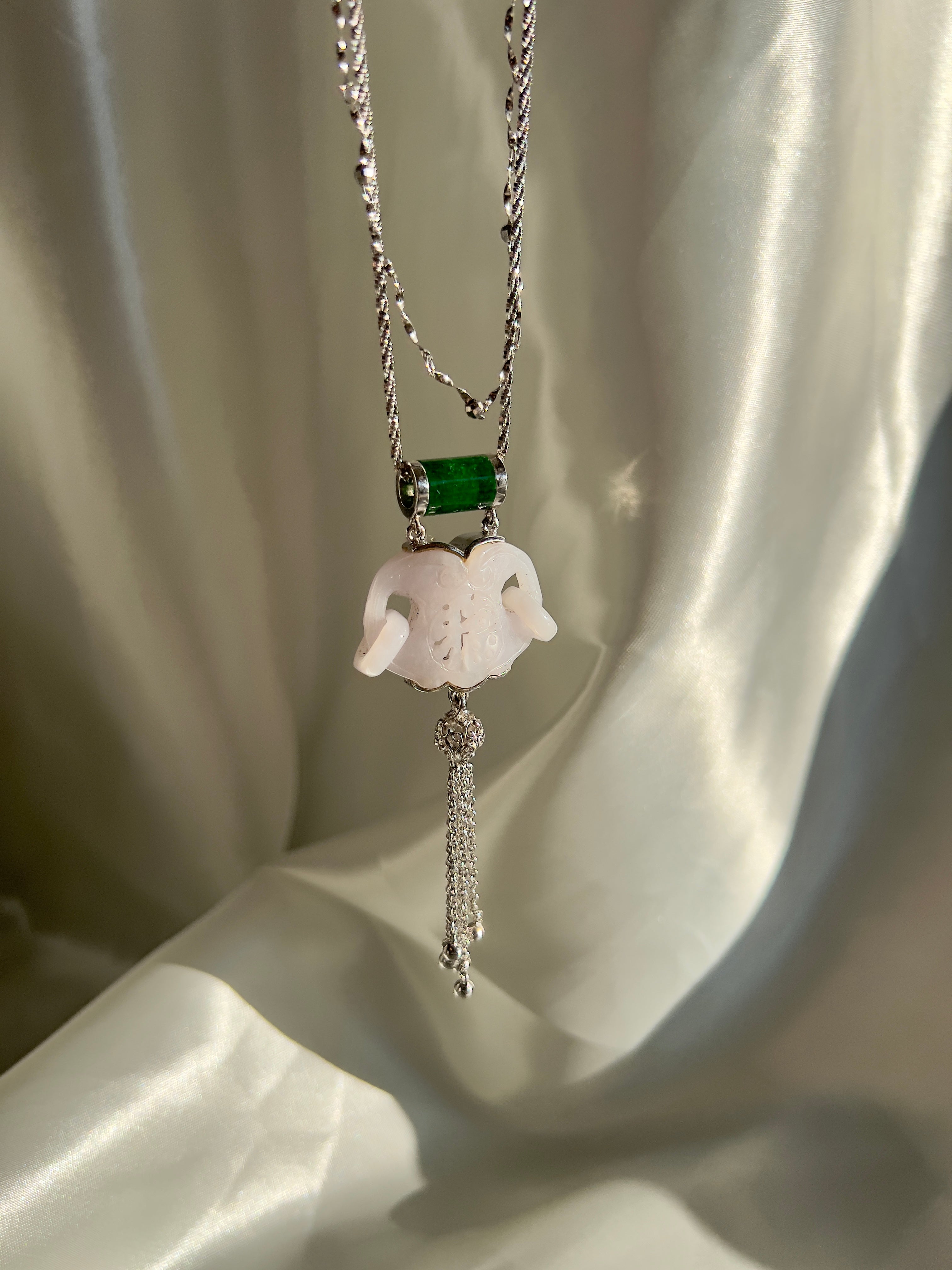 Jadeite Amulet Pendant Necklace