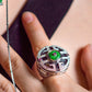 Ruyi Wheel Jadeite Jade Ring