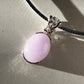 Lavender Jadeite Jade Cabochon Pendant Necklace