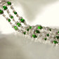 Multi Chain Chrome Diopside Bracelet