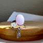Lavender Jadeite Jade Cabochon Amulet Ring