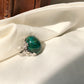 Mystic Forest Chalcedony Cabochon Ring