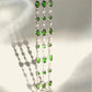 Multi Chain Chrome Diopside Bracelet