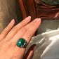 Mystic Forest Chalcedony Cabochon Ring