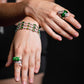 Multi Chain Chrome Diopside Bracelet