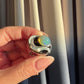 Black Sea Cabochon Opal Ring