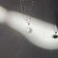 Diamond Sunflower 18k White Gold Pendant Necklace