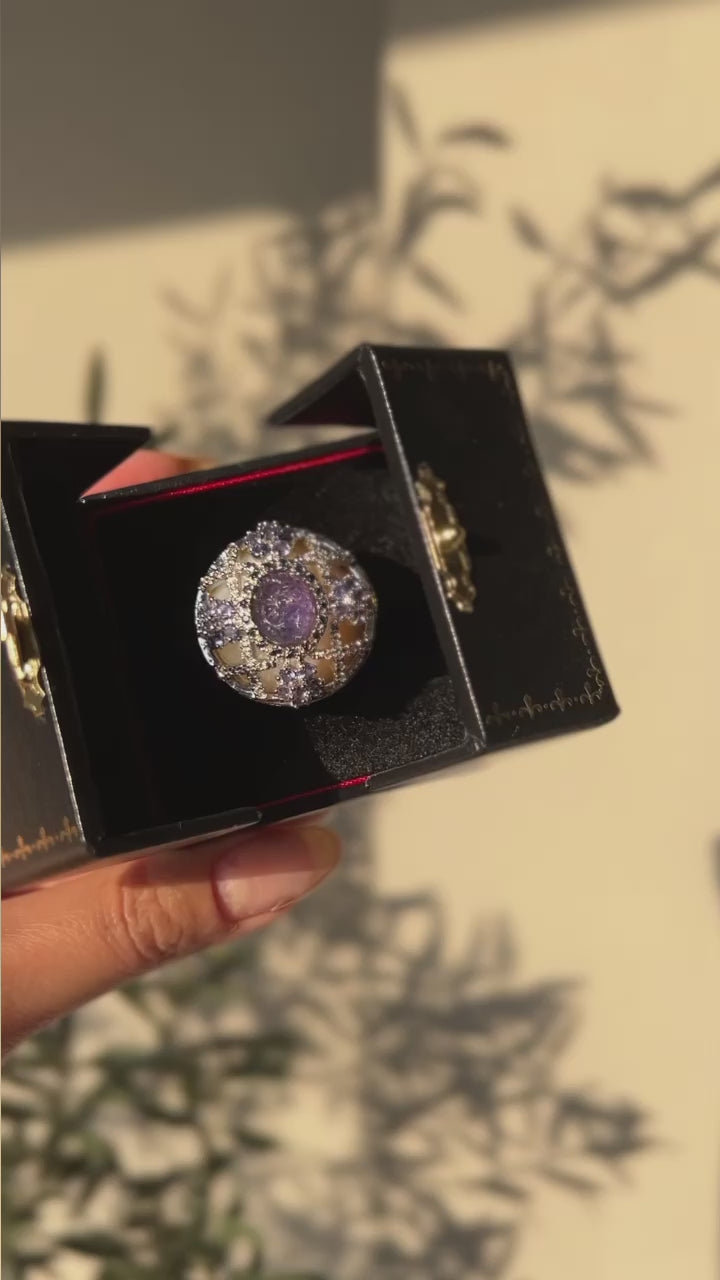 Tutti Frutti Violet Tanzanite Cocktail Ring