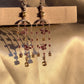 Color Change Garnet & Golden Beryl Chandelier Earrings