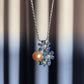 South Sea Golden Pearl & Sapphire Diamond Pendant Necklace
