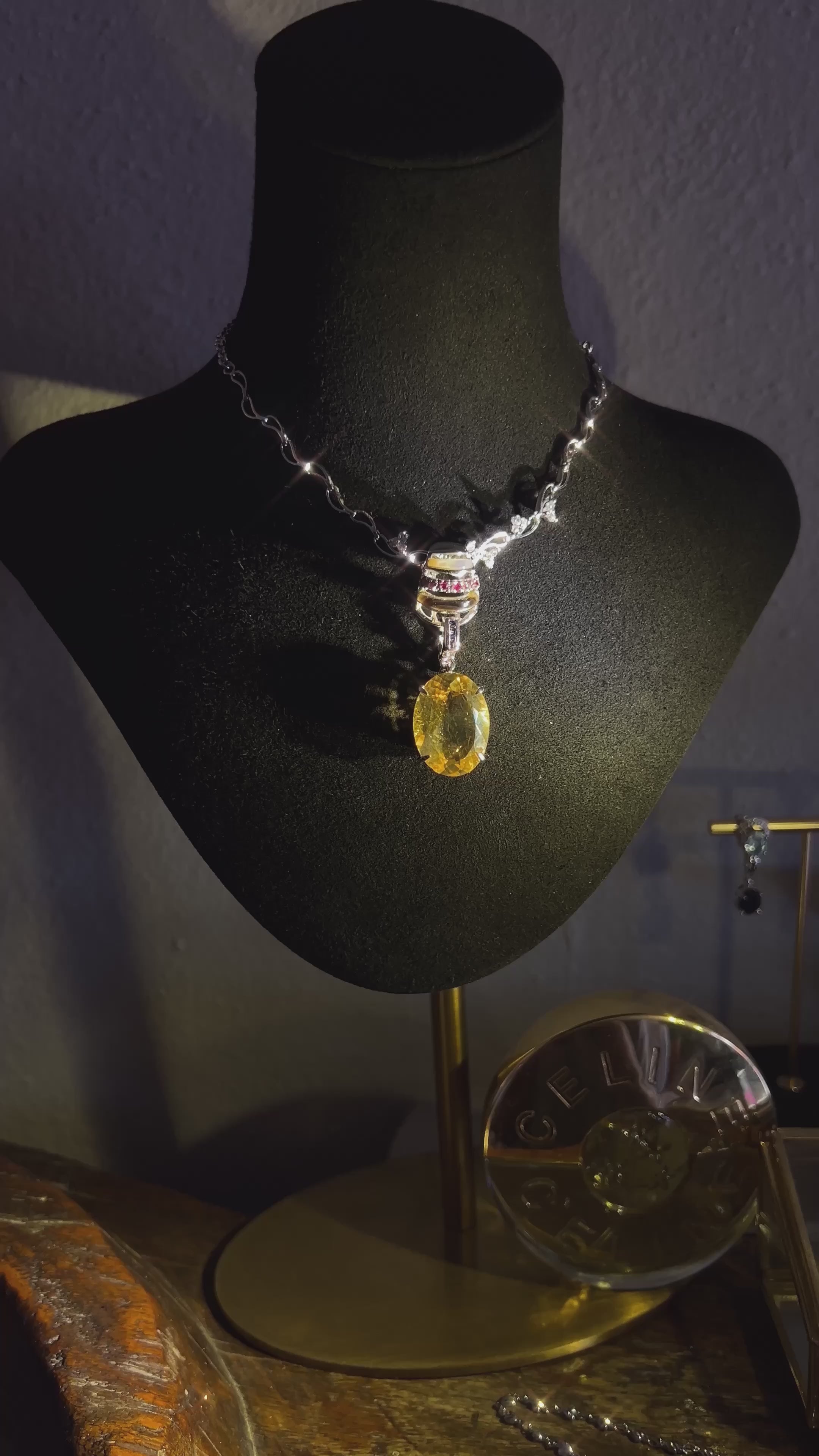 Golden Hour Natural Citrine Statement Necklace