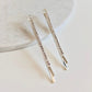 Dainty Fine Crystal 14k Gold Bobby Pin