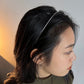 Dainty Sparkled Crystals Silver Headband