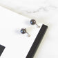 Round Black Pearl Elegant Earrings