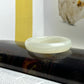 Untreated Cream Natural Serpentine Jade Bangle