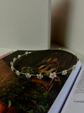 Floral Daisy Crystals Gold Headband