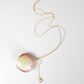 Polished Seashell Gold Pendant Necklace Purse