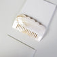 Flower Engraved Natural Seashell Comb