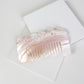 Floral Engraved Natural Seashell Comb