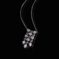 Art Deco 18k White Gold Natural Diamonds Necklace