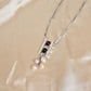 Tourmalines and Biwa Pearls Necklace