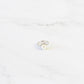 Akoya Pearl and Diamond 18K Solid White Gold Promise Ring