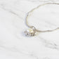 Natural Baroque Pearl 18K White Gold Pendant Necklace