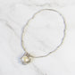 Natural Baroque Pearl 18K White Gold Pendant Necklace