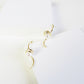 Swirl Pearl Gold Earrings